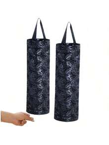 1个塑料袋收纳架，购物袋整理架，网状悬挂式储物袋分配器，可折叠垃圾袋架，厨房透气塑料袋收纳架 - 彩色 - 查看 14