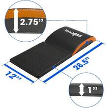 Ab Exercise Mat Tailbone & No Tailbone, Foldable Abdominal Sit Up Support Pad, Abs Workout Equipment For Core Training And Lower Back,29646638 - Orange - View 2
