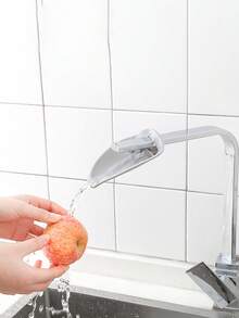 Hand-Washing Extender Children's Hand-Washing Assistor Kitchen Faucet Guide Channel Splash-Proof Extender Lengthens Water Diversion. - Multicolor - View 4