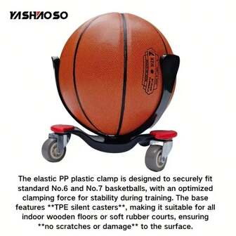 1 Piece Basketball Training Equipment, Low-Center-Of-Gravity Trainer, Dribbling Breakthrough Slider, Speed Agility Coordination Training Tool, High-Density PP Material Non-Slip Shock-Absorbing Adjustable Basketball Ball-Handling Auxiliary Device