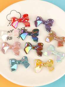 10 Hạt nơ Acrylic kiểu dáng ngẫu nhiên 24x32mm, Hạt rời nhiều màu sắc, Thích hợp để làm đồ trang sức thời trang DIY, Mặt dây chuyền, Vòng cổ, Vòng tay, Móc khóa, Hoa tai, Đồ thủ công và Phụ kiện trang trí quà tặng - Nhiều màu - Xem 5