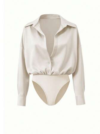 (תזכורת ידידותית: מידה אחת גדולה יותר) ראש השנה וחג המולד חולצה קלת משקל לנשים אביב/קיץ, צווארון V, ורוד, לבן, שחור, חום. חולצה קרדיגן לנשים סתיו/חורף, אלגנטית, משרדית, קז'ואל, צהוב נורית, חופשה, שיקית, רב-תכליתית, צמודה, טופ מקסים, רטרו, סגנון קוריאני