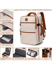 New Large Capacity Backpack, Suitable For University Students, Hiking, Travel, Sports, Outdoor, Casual, Laptop Laptop Case Laptop Sleeve Laptop Cover Computer Bag Laptop Bag Water Resistant Travel Essentials - Multicolor - View 6