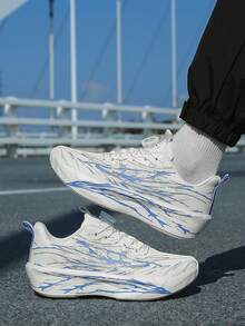 Men's Sports Shoes Size 39-45, Lightweight Running Shoes, Luminous Rotating Buckle Thick Sole Sports Running Shoes, Comfortable Shock Absorption Stable Breathable Sports Shoes - Multicolor - View 5