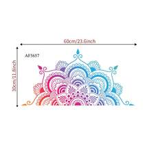Eid Mubarak Colorful Mandala Flower Wall Sticker, Suitable For Living Room, Dining Room, Kitchen, Bedroom - Multicolor - View 2