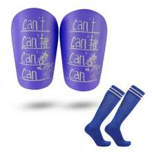 1 Set Football Socks & Shin Guards, Long Tube Socks With Towel Lining, Non-Slip Breathable Leg Protection Pads, Sturdy Impact Resistant - Football Sock Set - View 9