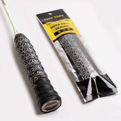 Badmintonracketövergrepp, slitstarkt tryckt halkfritt svettbandshandtag