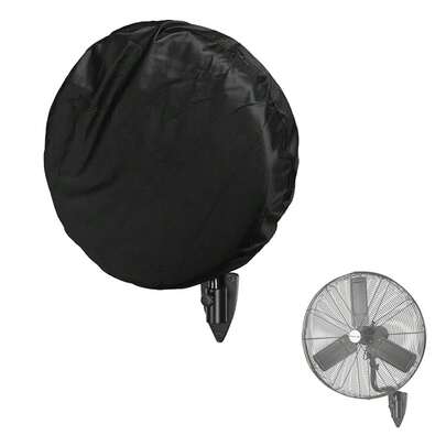 Wall Mount Fan Cover,Suitable For 18-20 Inch Industrial Fan And Pedestal Fan,Waterproof Dust Proof Anti-UV Outdoor Fan Covers,Black,For18-20inchFan