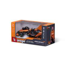 Bburago 1:43  F1 Team MCL38 (Miami GP) (#4 ) - Flat Black/Orange ('24) ('25 Std) - No. 81 - View 7