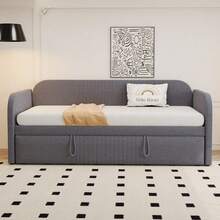 Futons - Grey + Upholstered + 90cm*190cm-2 - View 4