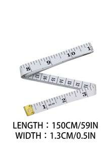 1 قطعة/5 قطع شريط قياس ناعم، شريط قياس مرن، مسطرة خياطة ناعمة، تستخدم لقياس الجسم وأعمال الخياطة وقياس العناصر، سهلة التخزين، محمولة وصغيرة الحجم. - متعدد الألوان - مشاهدة 3