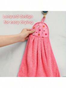 1/4 Piece Set Super Soft Coral Fleece Kitchen Towels - Highly Absorbent & Hang-Able, Suitable For Bathroom, Kitchen, Living Room Decor, Random Christmas Themed Colors