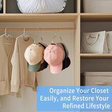 High-Quality Baseball Cap Rack, Hat Holder, Space-Saving Storage For Hats, Belts, Scarves, Ties, Bras, Wallets, Etc. - Multicolor - View 2