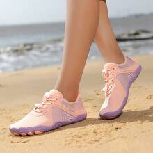 أحذية رياضية للنساء مانعة للانزلاق، أحذية شاطئ سريعة الجفاف، مناسبة للتزحلق على الأمواج والسباحة والصيد والغوص والجيم والمشي على السير الكهربائي والرياضة - ارجواني فاتح - مشاهدة 6