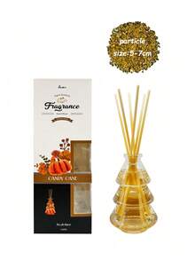 Aromaterapia Livre de Fogo de Natal, com formato de árvore de Natal, oferece uma variedade de fragrâncias para escolher, servindo tanto como um difusor de aromas quanto como um elemento decorativo. É adequado para fragrâncias domésticas, purificação do ar e decorações de feriados. A cor e a quantidade de vime são aleatórias.
