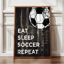 1 buc poster pânză fără ramă, poster sportiv cu fotbal, poster decorare interioară cu pasionați de fotbal, cadou, decorare de perete. Decorare mobilier interioară. Postere pentru cameră, decor pentru casă, decorare estetică a camerei, produse de decorare interioară. Cadru opțional.