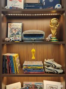 Llavero Trofeo Copa Mundial Futbol 6cm Copa Del Mundo - Dorado - Ver 5