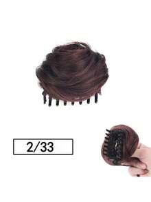 4ft Claw Hair Clip, Made Of High-Temperature Silk, Fluffy And Natural, Can Create Casual Hairstyles, Suitable For Women In Autumn, Elegant Hair Accessory For Winter Holiday Outfits - Multicolor - View 13