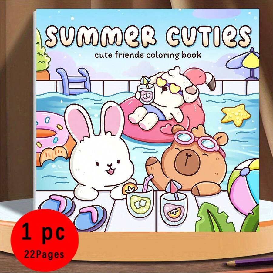 (Phiên bản cao cấp, giấy dày, 20,5 * 20,5cm) "Sách tô màu động vật dễ thương", phù hợp cho các cặp đôi và gia đình, thích hợp cho các bữa tiệc, sinh nhật ngày lễ tình nhân và các ngày lễ khác. Đồ dùng học tập và vẽ tranh, 22 trang, sách, sách tô màu, đồ dùng học tập, trường học, Giáng sinh, Halloween, sinh nhật, quà tặng trở lại trường, sách tô màu, người lớn, quà tặng Giáng sinh, sách tô màu - Mảnh duy nhất - Xem 1