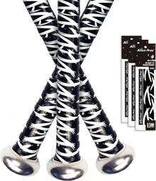 Alien Pros - Cinta de agarre para bate de béisbol (3 o 6 agarraderas) precortada y adherente al tacto, repuesto para viejas envolturas, envuelve tu bate para una carrera en casa épica (3 o 6 agarraderas), hiperplanos paquete de 3 - 1 - Ver 1