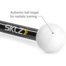 SKLZ - Entrenador de bateo para béisbol con Mango de absorción de Impactos, 52 Pulgadas, Color Negro - 1 - Ver 3