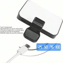 Tangxi Luz de Relleno con Clip para Telfono, Luz Selfie Porttil de 60 con Clip, 3 Modos de Luz y 10 Niveles de Brillo, para Transmisin en de Videoconferencias - inicial - Ver 6
