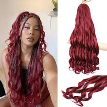 French Curl Braiding Hair, 18 Inch Curly Braiding Hair 8 Packs Bouncy French Curl Crochet Braids For  Pre Stretched Loose Wavy Extensions (BUG#, 18Inch),BUG# - 漏洞# - 查看 2