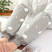 1 Pair Of New Autumn And Winter Cute Ribbed Waterproof Sleeve Sleeves For Women's Kitchen And Household Chores, Long Oversized Sleeve Sleeves To Prevent Dirt