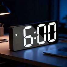 This Multi-Functional LED Desktop Alarm Clock, Powered By USB, Displays Time And Temperature, And Features A Night Light Function. It Is Suitable For Bedrooms, Home Offices Or Living Rooms, And Is An Ideal Gift For Christmas, Halloween, Easter, Valentine's Day, Thanksgiving And Birthdays. - Multicolor - View 4