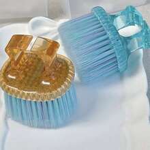 短柄软毛美甲刷，除尘、清洁抛光工具 - 杏色 - 查看 3