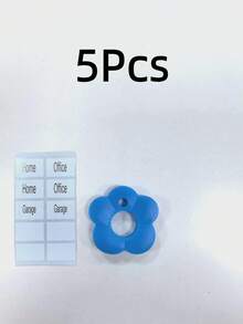 5/10/20个装花朵造型硅胶钥匙套套装 – 带颜色编码的标签钥匙帽，耐用钥匙保护套和钥匙识别收纳器 | 多色（10种随机/混色），无需工具即可轻松安装 | 适用于家庭、办公室、邮箱和门钥匙，是钥匙分类和日常钥匙收纳的理想之选，也适合海滩、夏季、度假、旅行、外出、家居用品、母亲节礼物、卧室装饰、花园、厨房装饰、夏季、海滩、旅行必备品、房间装饰、软萌可爱、毕业季礼物 - 彩色 - 查看 18