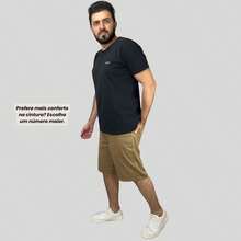 Set Of 4 Men's Twill Bermuda Shorts, Sizes 36 To 46 - 赭色-米色-卡其色-勃根地酒紅色 - 查看 4