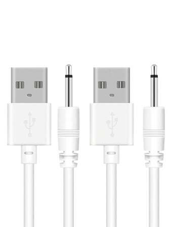 1/2pcs USB DC Charger Cable Replacement D C Charging Cable,2.5mm Charger Cord,USB D C Charger,USB To DC2.5mm Fast Charger Cord Adapter Compatible With Massager,Video Game,Extension Cord,Castlevania USB DC Charger Cable For Toys, Facial Cleanser, Electric Toothbrush, Flashlight, Replacement Charging Cord,
