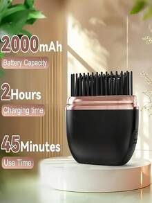 1pc Portable Wireless Hair Straightening Comb - USB Charging Travel Essential, 3-Speed Temperature Control, Copper Hot Plate For Smooth Styling, Women's Portable Hair Salon | Fashionable Modern Design | Mini Hair Straightening Machine - Multicolor - View 12