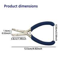 Heavy Duty High Carbon Steel Round Hole Pliers With Positioning Ball Clamp, Blue Handle - Precision Bead Positioning Tool, Suitable For Jewelry Making, Crafts, Beading, Jewelry Crafts, DIY - Multicolor - View 8