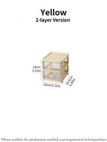 2/3/4/5层透明桌面收纳盒，带抽屉，多层化妆品收纳盒，大容量防尘防水柜，适用于化妆品、文具、学习用品，居家办公必备，夏季女孩收纳整理好物，旅行收纳好礼