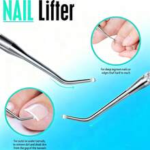 超锋利不锈钢角质层修剪器（5/1件），轻松去除死皮 - 男女美甲足部护理工具，家用沙龙级使用 - 彩色 - 查看 6