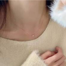 1件独特欧式金色六爪水晶吊坠项链，锌合金扣锁骨链，适合女性佩戴，非常适合日常佩戴和约会/派对场合。 - 彩色 - 查看 7
