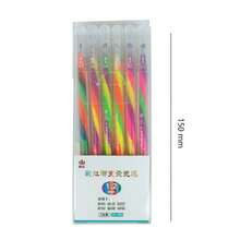 Rainbow Colored Pens, 6 Pieces/Pack, Carefully Designed Rotating Gradient Rainbow Dream Color Neutral Pens, 1.2mm Bullet Tip For Smooth Writing With Rich Colors, Suitable For Coloring, Highlighting, And Journaling - Rainbow Pens - Pastel Style 6 Pens/box - View 2