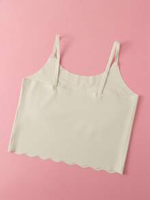 Preteen Girls' Casual Sports Bra Camisole, Seamless Wireless Bra For Elementary & Middle School Students - Apricot - View 3