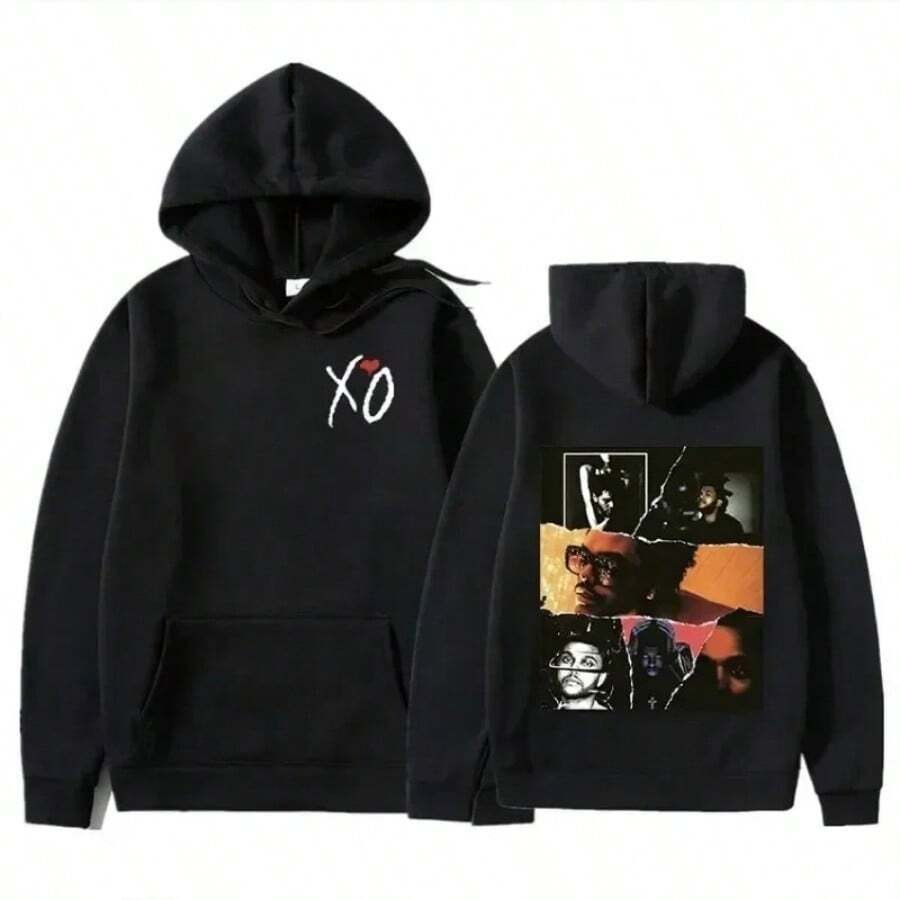 Singer The WeekndS Hoody After Hours Til Dawn Fm Music Album Autumn And Winter Women Men Hoodie Pullover Hip Hop Rock Top - Black - View 1
