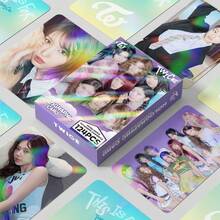 124pcs TWICE K-Pop Photo Cards And Sticker Set, High-Definition Selfie Mini Cards, Celebrity Collectible Cards, Boxed Fan Support Set, Latest Album Collector Cards, Birthday & Holiday Gifts, Music Merchandise, Small Gift Box, School Supplies - Multicolor - View 1