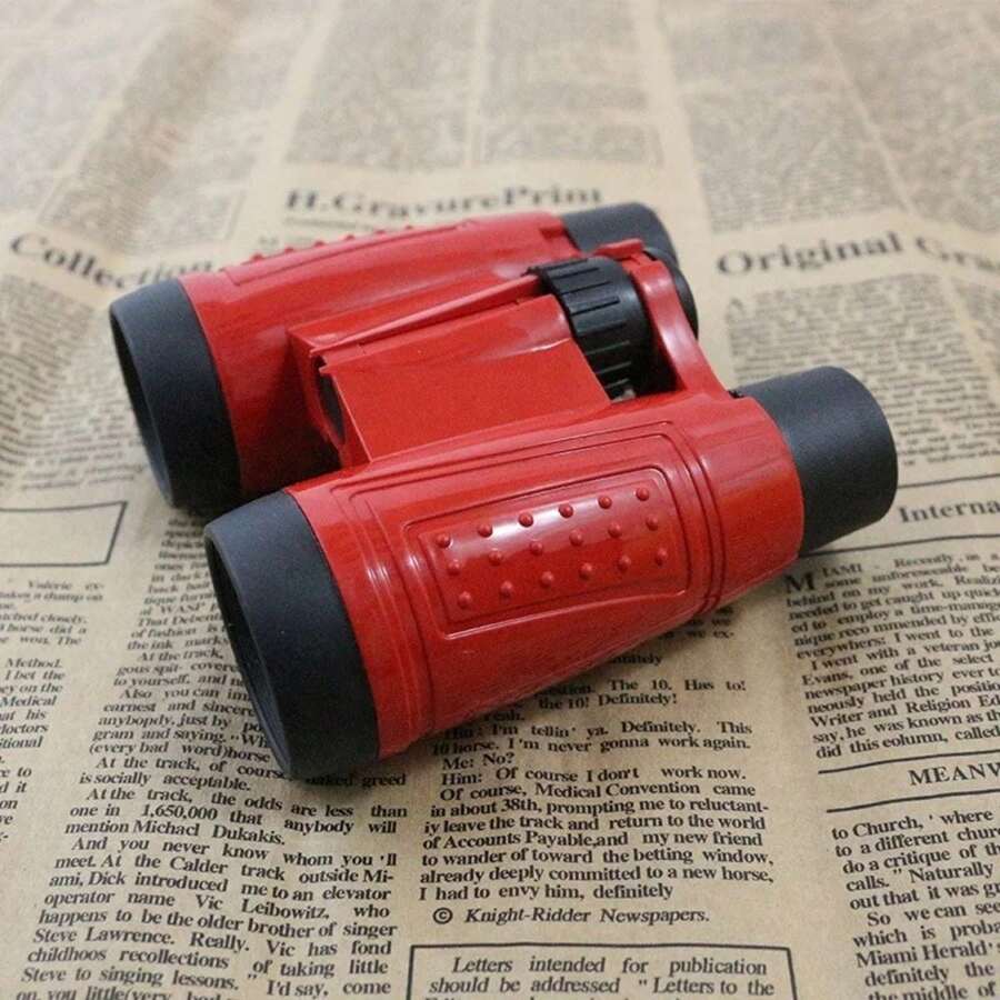 6x30 Toy Binoculars For Kids For Outdoor Use - Red - View 1