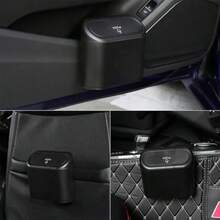 2 Pack Cubo de Basura Para Coche con Tapa, Mini Bote de Basura para Auto con 5 Rollos de Bolsas de Basura Portátil Organizador de Basura para Automóviles Accesorios Cubeta de Basura(default) - Multicolor - Ver 7