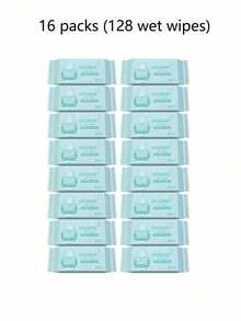 8/16/32/64/128/256片装成人日常清洁湿巾，便携旅行清洁湿巾，多场景使用，旅行装束。纯水天然配方，无添加剂。