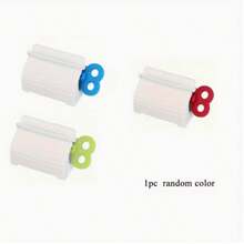 3件套创意DIY牙膏挤压器，滚轮挤压器，固定夹，适用于牙膏收纳架、牙膏、洗面奶、护手霜滚轮挤压器、牙膏架、旋转牙膏分配器 - 彩色 - 查看 10