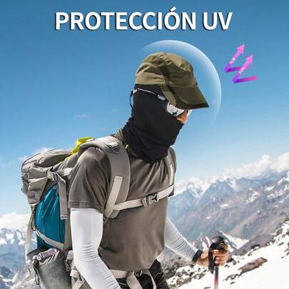 Pasamontañas, 6 pcs Mascarilla de Esquí para Hombre/Mujer, Balaclava de Verano, Bufanda Protectora UV, Capucha Transpirable para Uso al Aire Libre
