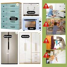 1 قطعة/5 قطع قفل خزانة أمان من مادة ABS، قفل درج مع حماية الأصابع، مناسب للخزانة والثلاجة والأجهزة المنزلية، يحمي الأطفال بفعالية، متوفر بألوان مختلفة، قفل مخفي، قفل أمان موثوق، قفل عالي الجودة - متعدد الألوان - مشاهدة 7