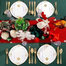 50 Pack Christmas Snowflake Paper Napkins - Cloth-Like Christmas Disposable Hand Towels, Gold Premium Quality Xmas Dinner Napkin For Home Kitchen Table Bathroom Holiday Decor,GoldSnowflake - GoldSnowflake - View 7