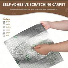 Thảm cào móng tự dính cho mèo, có thể cắt tỉa, thảm cào móng góc tường cho mèo, thảm bảo vệ đồ nội thất tự làm cho mèo, thảm bảo vệ ghế sofa. - 15,75 x 78,74 inch (40 x 200 cm) - Xem 10